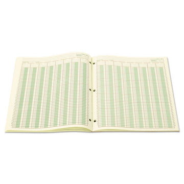 Wilson Jones® Accounting Pad, (8) 6-unit Columns, 8.5 X 11, Light Green, 50-sheet Pad freeshipping - TVN Wholesale